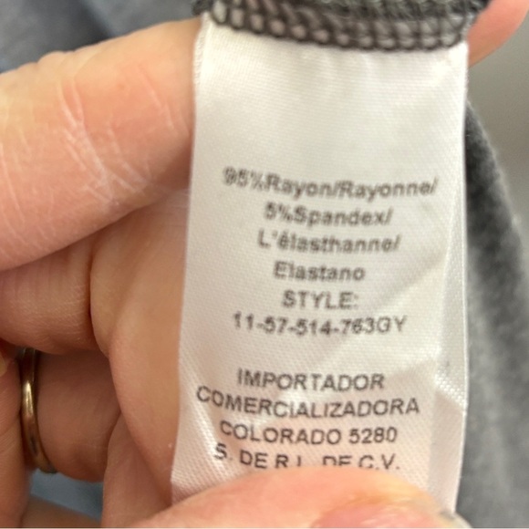 Stetson Gray Long Sleeve Scoop Neck Dress - Picture 4 of 4